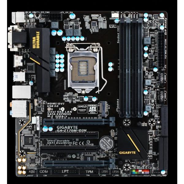 GIGABYTE GA-Z170M-D3H LGA 1151 Intel Z170 HDMI SATA 6Gb/s USB 3.0