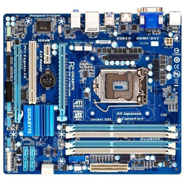 希少 【未開封/未使用】ギガバイト Z77-D3H LGA1155 GIGABYTE GA-Z77M-D3H LGA 1155 DDR3 Z77M-D3H 32GB DVI VGA HDMI Z77