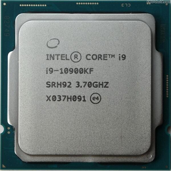 【美品】Intel Core i9 10900KF／動作確認済／10C20T Intel Core i9-10900KF SRH92 10C 3.7GHz 20MB 125W LGA1200 : パワー
