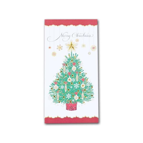 クリスマス金封 グリーンツリー 金封 クリスマス xmas 祝儀袋 お祝い プレゼント 封筒式 中袋 ホールマーク