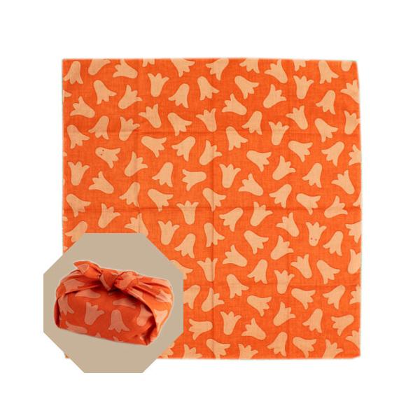 ●サイズ:50×50cm●素材:綿100％●生地：薄め やわらかい●ラッピング：和風or洋風●配送：4個までメール便配送　　　　上記以上は宅配便配送食べ物の形を生かした素朴な文様の風呂敷です。薄手で包んだり結んだりしやすいです。裏表が目立ち...