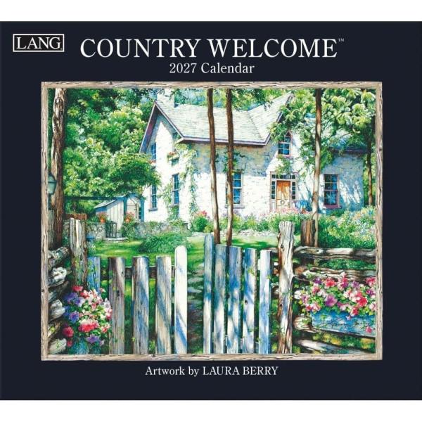 2027年ラングカレンダー「COUNTRY WELCOME」カントリーウェルカム lang LANGカレンダー 壁掛け 風景 インテリア アートカレンダー デザイナー 輸入