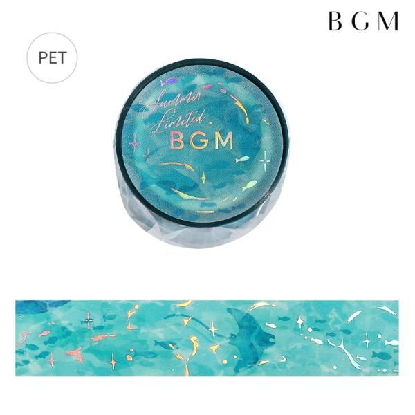 クリアテープ BGM  夏限定 波影 20mm×5m BM-CLN022 別途送料 送料140円〜 ビージーエム