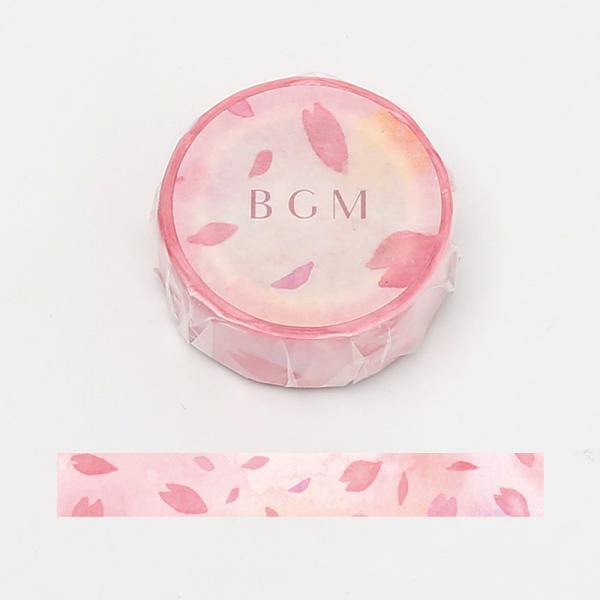 マスキングテープ BGM 桜 飛花 15mm×7m BM-SPSA012 ビージーエム 別途送料 送料140円〜