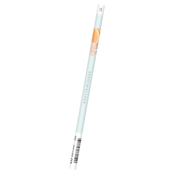鉛筆 CRUX GYUTTO ISSHO 2B ノーマル 丸軸 1本 133546 パンケーキ クラックス 別途送料 送料140円〜