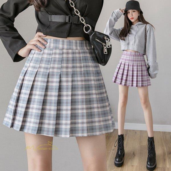 最高の品質の プリーツスカート 【参考】チェックスカート - ひざ丈 最高の品質の プリーツスカート 【参考】チェックスカート - ひざ丈