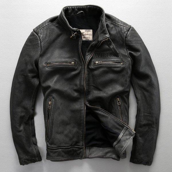 メンズファッション レザージャケット 牛革ジャケット ショットタイプ ライダーメンズ 牛革バイクジャケット ライダースジャケット バイクウェア Xrx Picoo 通販 Yahoo ショッピング