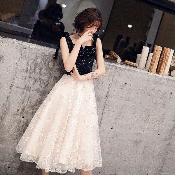 新入荷 花嫁ミニドレス ウェディングドレス 可愛い 星柄 花嫁二次会 演奏会 パーティドレス ホルターネック マキシ丈 プリンセス 新作 Xrxsuny Picoo 通販 Yahoo ショッピング