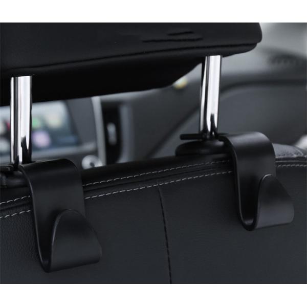 車 スペースフック 4個セット 収納グッズ 車内 トラスト ホルダー バッグ ヘッドトレスフック 軽量 荷物掛け コンパクト ゴミ袋かけ 後部座席 約25kgまで 車内ホルダー