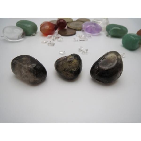 パワーストーンタンブル スモーキークォーツ(煙水晶) 濃灰/A級[NQ] Sサイズ×1個 Power/GemStone Tamble Smoky Quartz Dark Gray/A-grd[NQ] S‐Size×1pcs