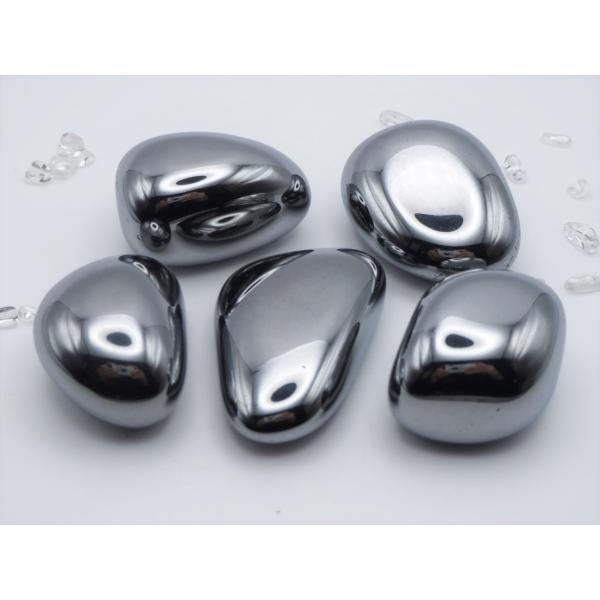 パワーストーンタンブル テラヘルツ(テラヘルツ鉱石) 5A級[SHQ] 2Lサイズ×1個 Power/Gem Stone Tamble Terahertz 5A-Grade[SHQ] 2L-Size×1pcs