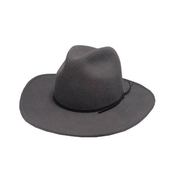 New York Hat ニューヨークハット フェルトハット 5311 Rough Rider Slouch ラフライダー スロッチ Grey メンズ レディース