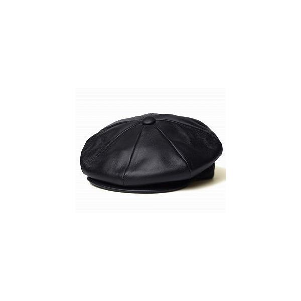 NEW YORK HAT ニューヨークハット 9242 Lambskin Newsboy ランバスキン ニュースボーイ Black メンズ レディース