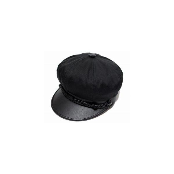 ニューヨークハット NEW YORK HAT 帽子 キャスケット マリンキャップ  6019 COTTON BRANDO Black メンズ レディース