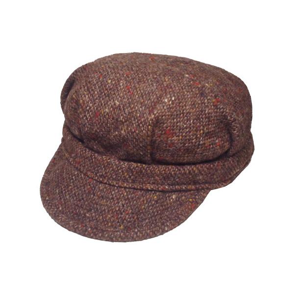 New York Hat ニューヨークハット ツイード キャップ 9385 Tweed Woolrich Engineer ツイード ウールリッチ エンジニア Brown