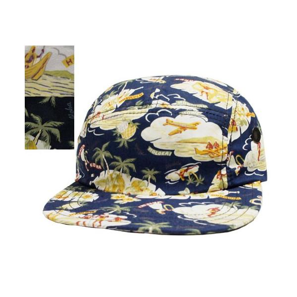 New York Hat 6252 Hawaiian Camp Cap ハワイアン キャンプキャップ Navy Grey Black メンズ レディース