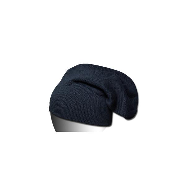 New York Hat（ニューヨークハット） ニットキャップ #4503 SUPER COTTON HI-TOP, Black