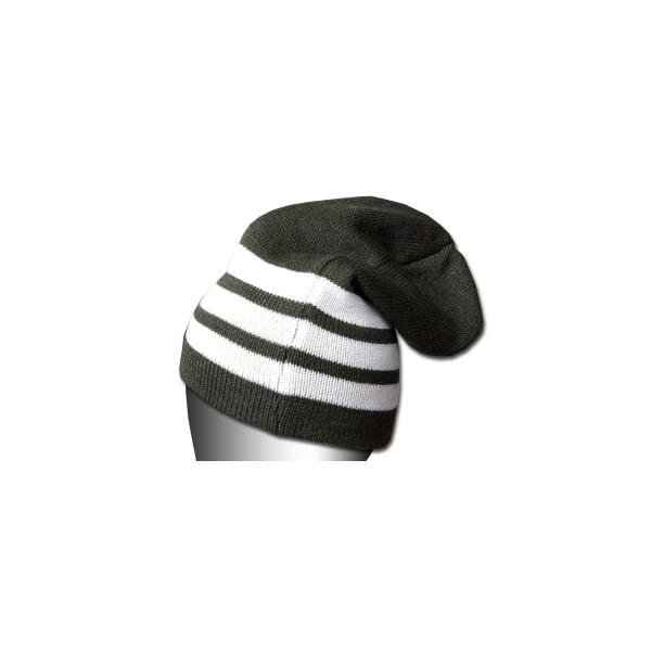 New York Hat（ニューヨークハット） ニットキャップ #4773 ASSORTED STRIPE HI-TOP, Green