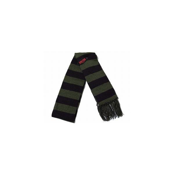 New York Hat　ニューヨークハット　マフラー 　4795S RUGBY SCARF　Brown　Olive