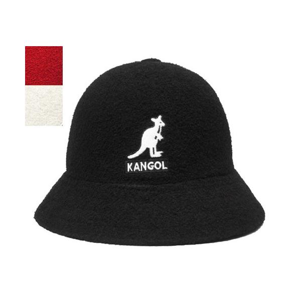 KANGOL Big LOGO Casual BLACK SCARLET WHITE パイル カジュアル メンズ レディース