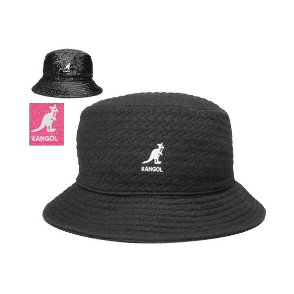 カンゴール KANGOL Embossed Rev Bucket BLACK/BLACK ELECTRIC PINK/BLACK リバーシブル バケットハット メンズ レディース