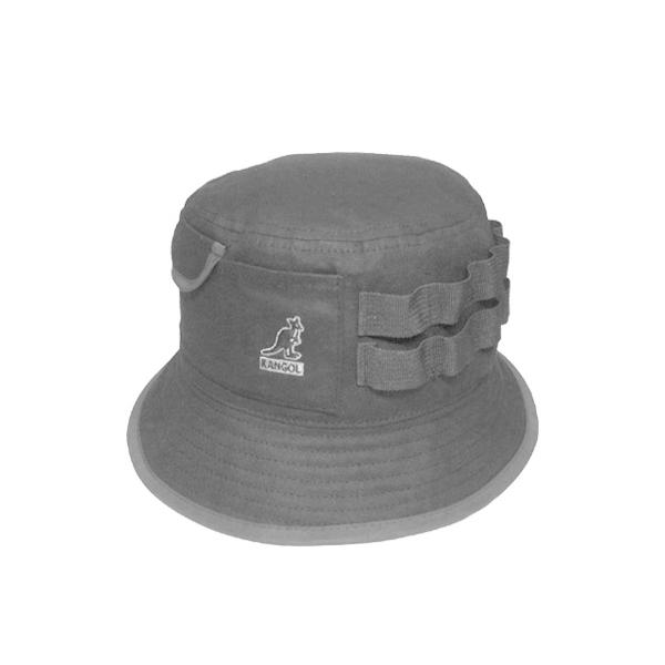 カンゴール KANGOL Waxed Utility Bucket BLACK オイルコーティング メンズ レディース 男女兼用