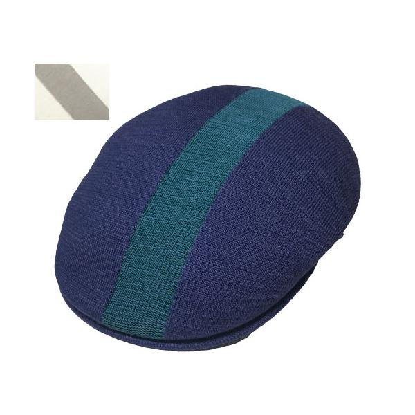 KANGOL Path Stripe 504 カンゴール パッチ ストライプ 504 WHITE NAVY メンズ レディース