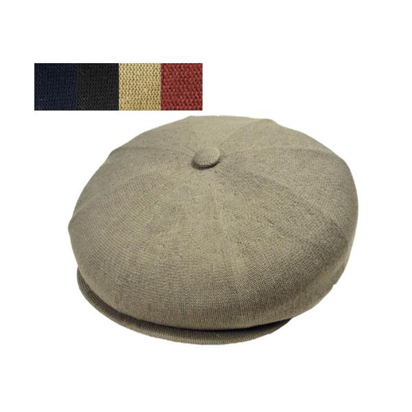 KANGOL Bamboo Hawker カンゴール バンブー ホーカー SMOG BEIGE DKBLUE BLACK MAHOGANY 麻 リネン ハンチング キャスケット メンズ レディース