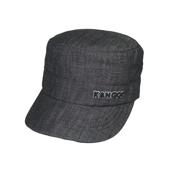 KANGOL カンゴール ワークキャップ DENIM ARMY CAP デニム アーミーキャップ Black メンズ レディース