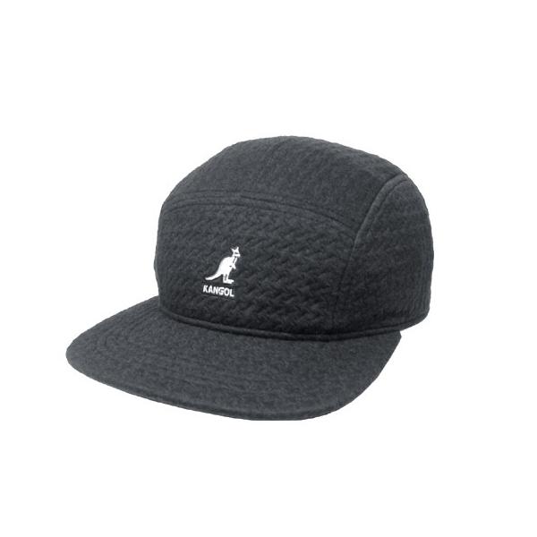 KANGOL カンゴール Embossed 5 Panel Cap BLACK/BLACK キャップ メンズ レディース 男女兼用
