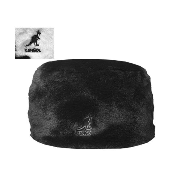 KANGOL（カンゴール） KANGOL FAUX FUR TOPPER BLACKSOLID SPOTTEDCOW