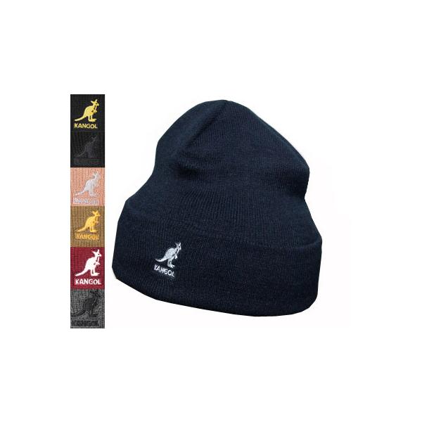 KANGOL カンゴール ニットキャップ ACRYLIC CUFF PULL ON BLACK GOLD PASCAL  CAMEL REDVELVET BLACK/DK.FLANNEL メンズ レディース