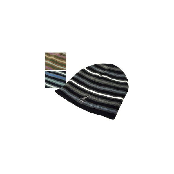 KANGOL カンゴール STRIPE PULL ON ストライプ プルオン Black Loden DKBlue メンズ レディース