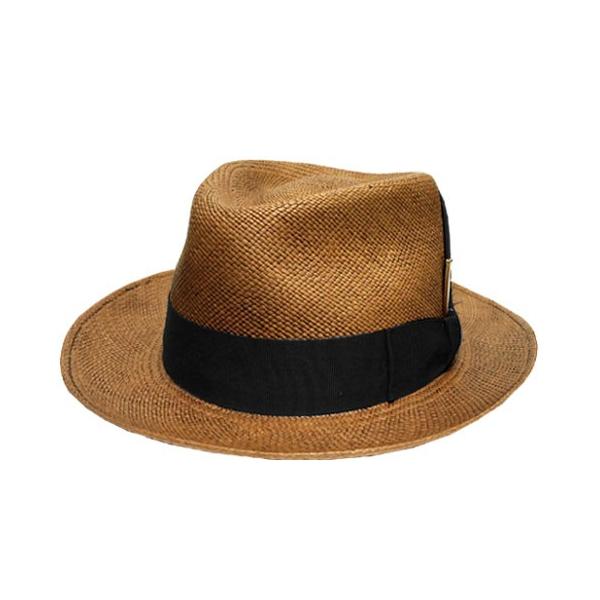 ベイリー　Bailey　TESSIER　186　154007　ANTIQUED　SIENNA　ストロー　パナマ　ハット　中折れ　高級　アメリカ製