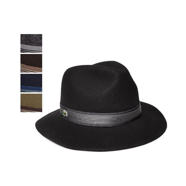 LACOSTE ラコステ マニッシュハット L3214 ブラック チャコール ブラウン ネイビー ベージュ メンズ レディース