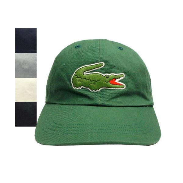LACOSTE ラコステ 6方キャップ L3935 グリーン 紺 グレー オフホワイト 黒 メンズ レディース
