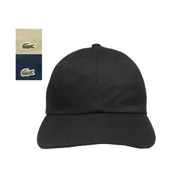 LACOSTE ラコステ サイドロゴキャップ L1229 クロ コン ベージュ 帽子 紳士 婦人 メンズ レディース