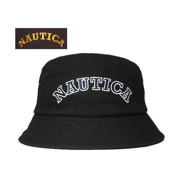 NAUTICA ノーティカ NT062 COLLEGE LOGO HAT BLACK BROWN サハリハット ストリート メンズ レディース 男女兼用