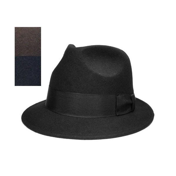 帽子 Felt Hat MannishHat マニッシュハット Black Grey Navy メンズ レディース