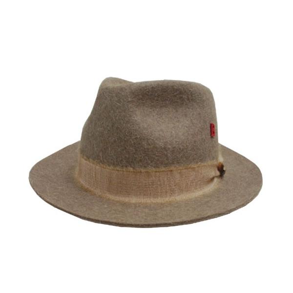 帽子 MYBOB マイボブ RABBIT FUR FELT HAT KNUT ベージュ うさぎ毛 モヘア フェルトハット メンズ レディース