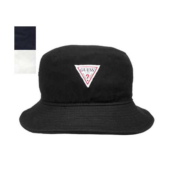 GUESS ゲス GS TWILL BUCKET HAT 195115004 BLACK NAVY WHITE バケットハット メンズ レディース