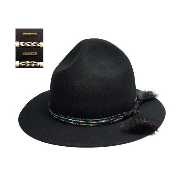 STETSON ステットソン マウンテンハット SH417 黒 チャコールグレー メンズ レディース