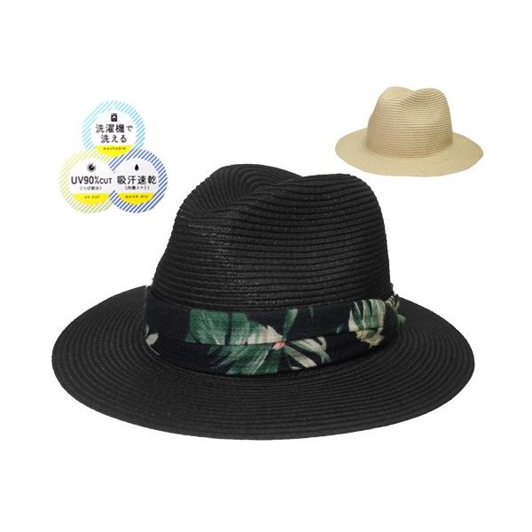 CASTANO カスターノ CA WASHBLE BRAID FEDORA 106732402 BLACK BEIGE 帽子 中折れ メンズ レディース