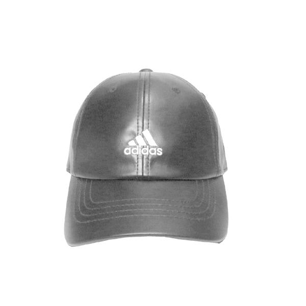 adidas（アディダス） AD PU LEATHER 6P CAP ブラック レザーキャップ