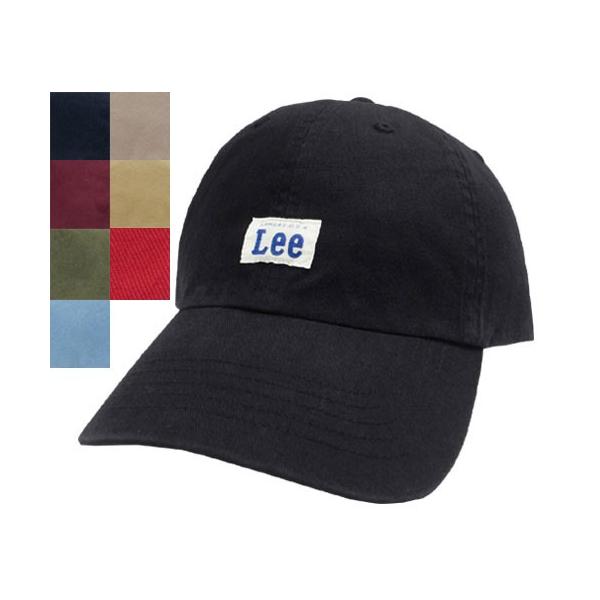 Lee リー LE LOW CAP COTTON TWILL BLACK NAVY DKRED GREEN BLUE GRAY BEIGE WHITE キャップ メンズ レディース