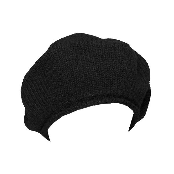 Racal ラカル RL-25-1406 Soft Wool Knit Beret Tam ソフトウールニットタムベレー ニット BLACK メンズ レディース