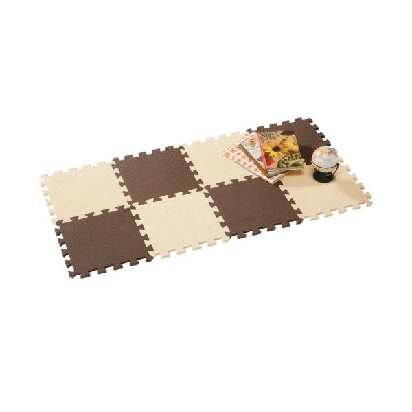 カラーマット８枚組チョコレート ●しっかりとした弾力でお子様の足音や振動など、気になる生活音をしっかり吸収・軽減して騒音を抑えます●汚れた部分のマットだけ外して洗えるので、お手入れ楽々●お菓子やジュースなどをこぼしても、ふきんでサッと一拭き...