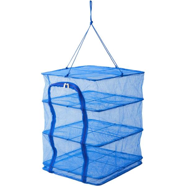 他サイト： アサヒ興洋 干しかご 3段 ブルー L 野菜 梅干し 干物 乾燥の商品画像