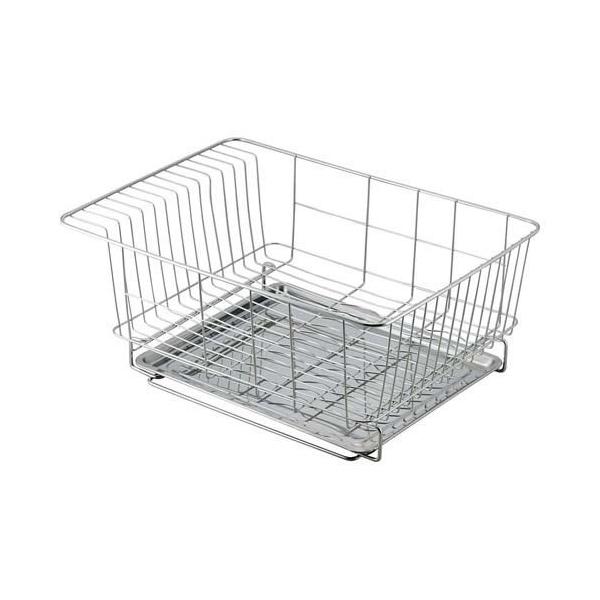 ●サビに強く清潔なステンレス製の水切りバスケット！SUIグート水切バスケット大ST●茶碗や汁椀も立てられ、すっきり水切りできます。●皿立て部は底面のワイヤーの位置をずらした構造になっており、皿の大きさ別に立てられます。●溜まった水を捨てやす...