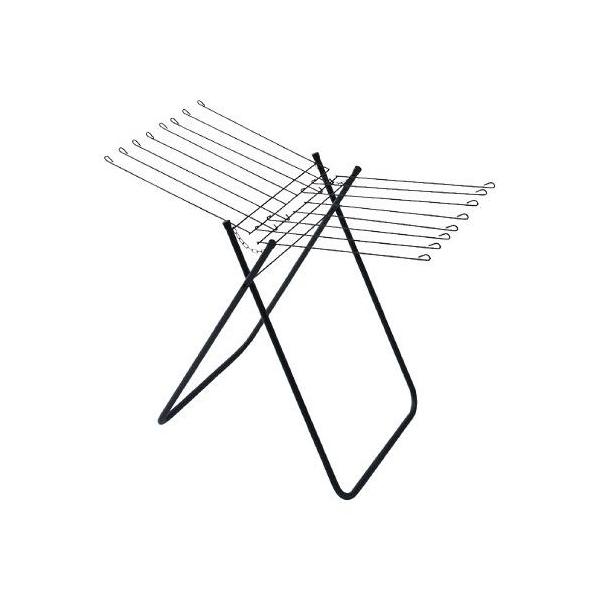 タオルハンガースタンドＰＳＢＫ−０１ BK●フェイスタオルが16枚干せる【 一度に多くのタオルが干せる 】フェイスタオルが16枚と、一度に多くのタオルを干すことができます。複数人でお住まいの方にも便利です。【 平干しにも 】衣類や小物の平干...